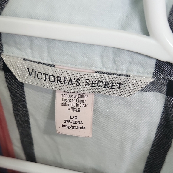 Victoria's Secret Pink and Blue Plaid Pajamas - Picture 2 of 2